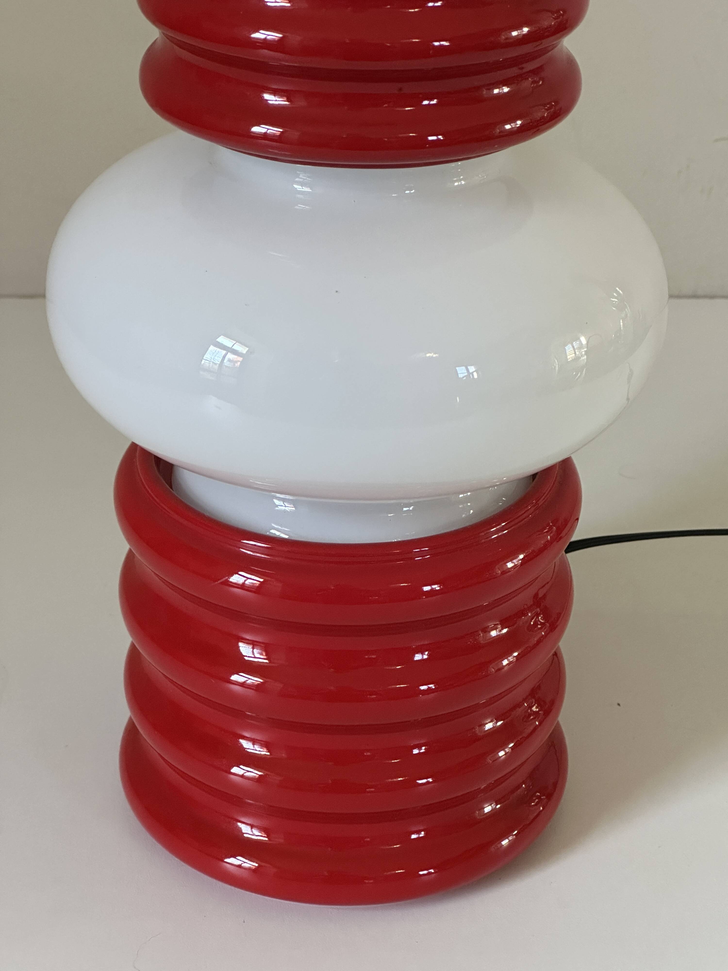 Vintage 70s ceramic design lantern lamp