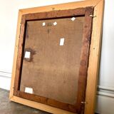 Portrait of a woman, oil painting on canvas with wooden molded frame