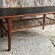 Table basse scandinave en teck mobelintarsia