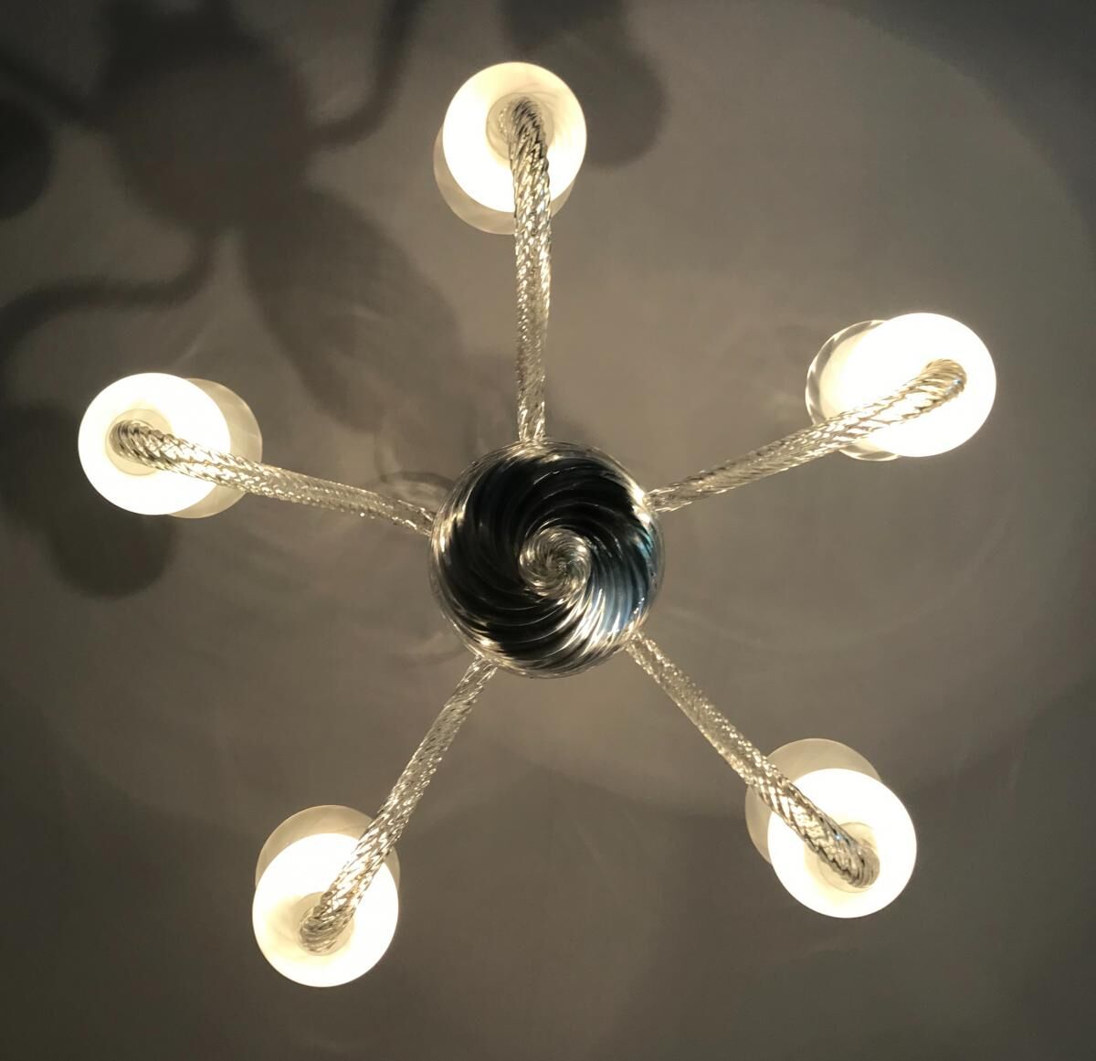 Circa 1950 Murano glass chandelier