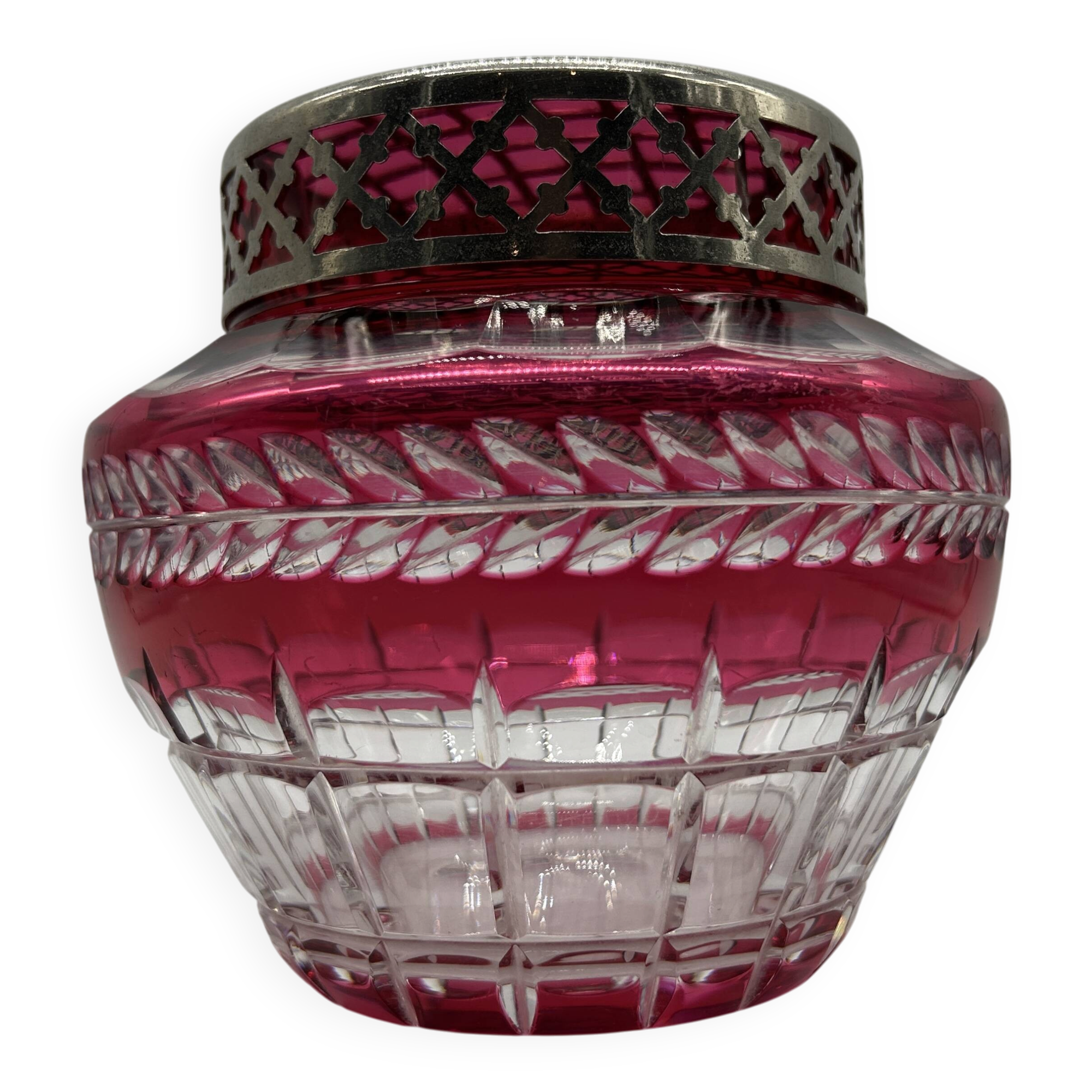 Crystal flower holder from the VSL Art Deco period.