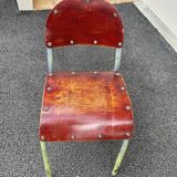 Small designer children's desk and its vintage chair