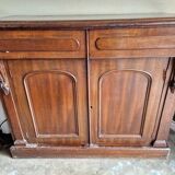 Mahogany and mahogany veneer sideboard - English work from the Victorian period - Circa 1870-1880