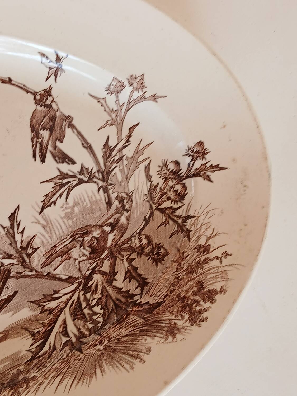 Plat de service en terre de fer