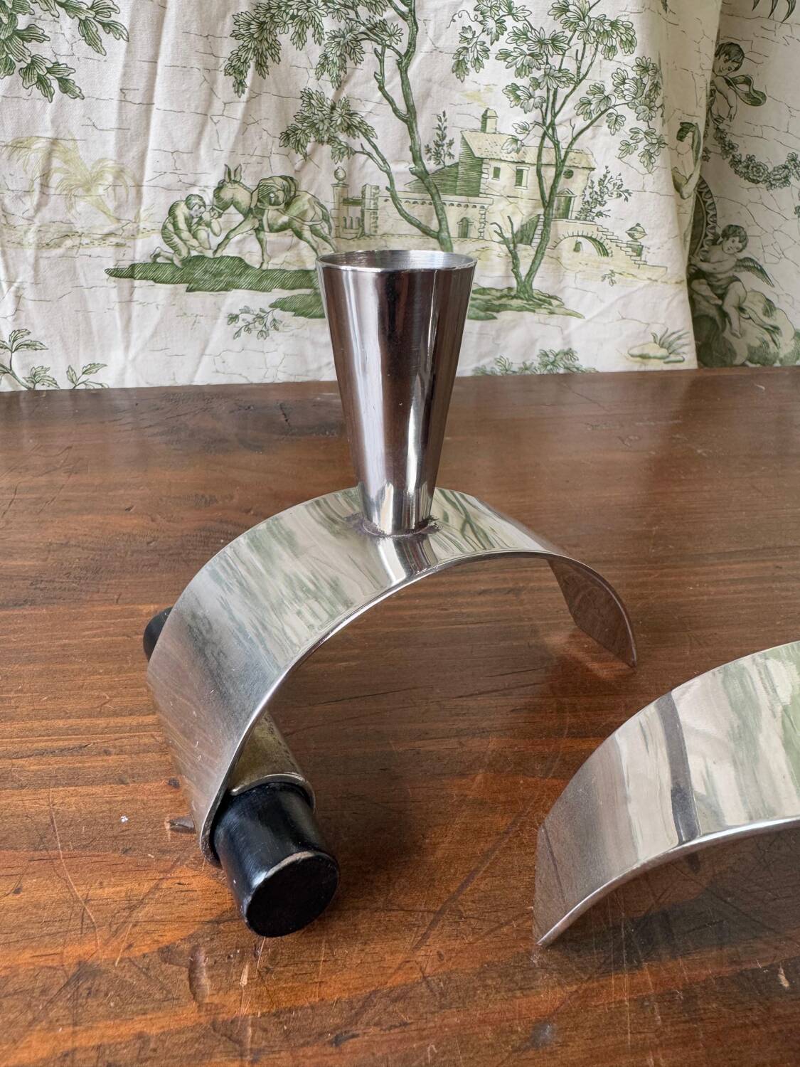 Pair of Brutalist Design Candlesticks – 1950s