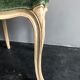 Wooden chair and green velvet in neoclassical style Flamant