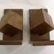 Paire de serres-livres Cubes