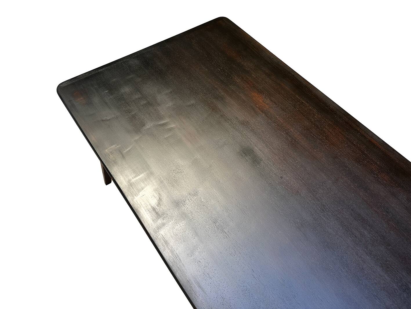 Small Danish side table/coffee table in patinated mahogany.