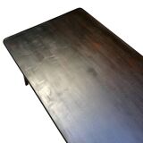 Small Danish side table/coffee table in patinated mahogany.