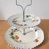 Porcelain server or display stand stamped Parrott & Company, Made in England, n° 478