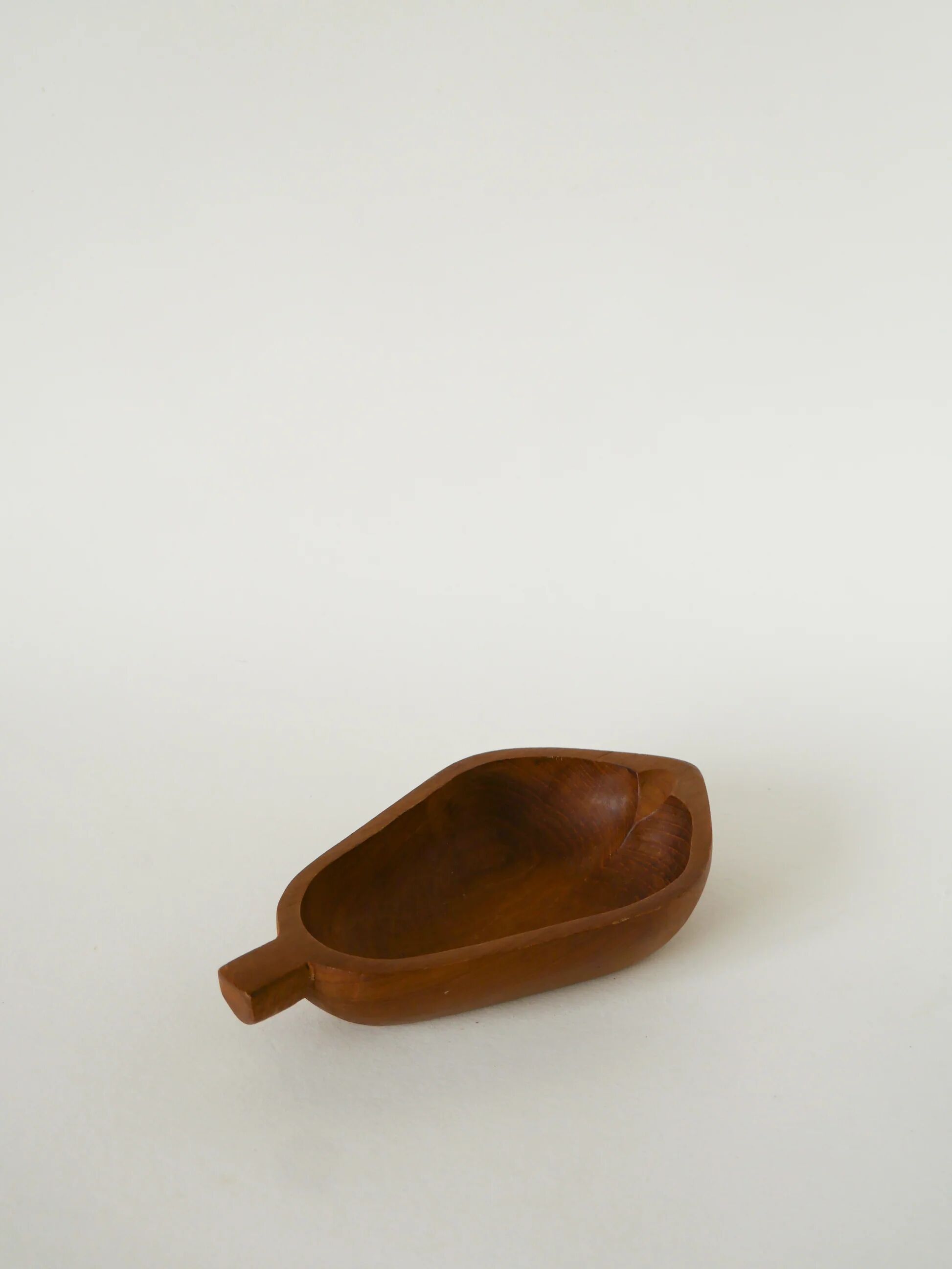 Olive wood catchall, pear, 1970