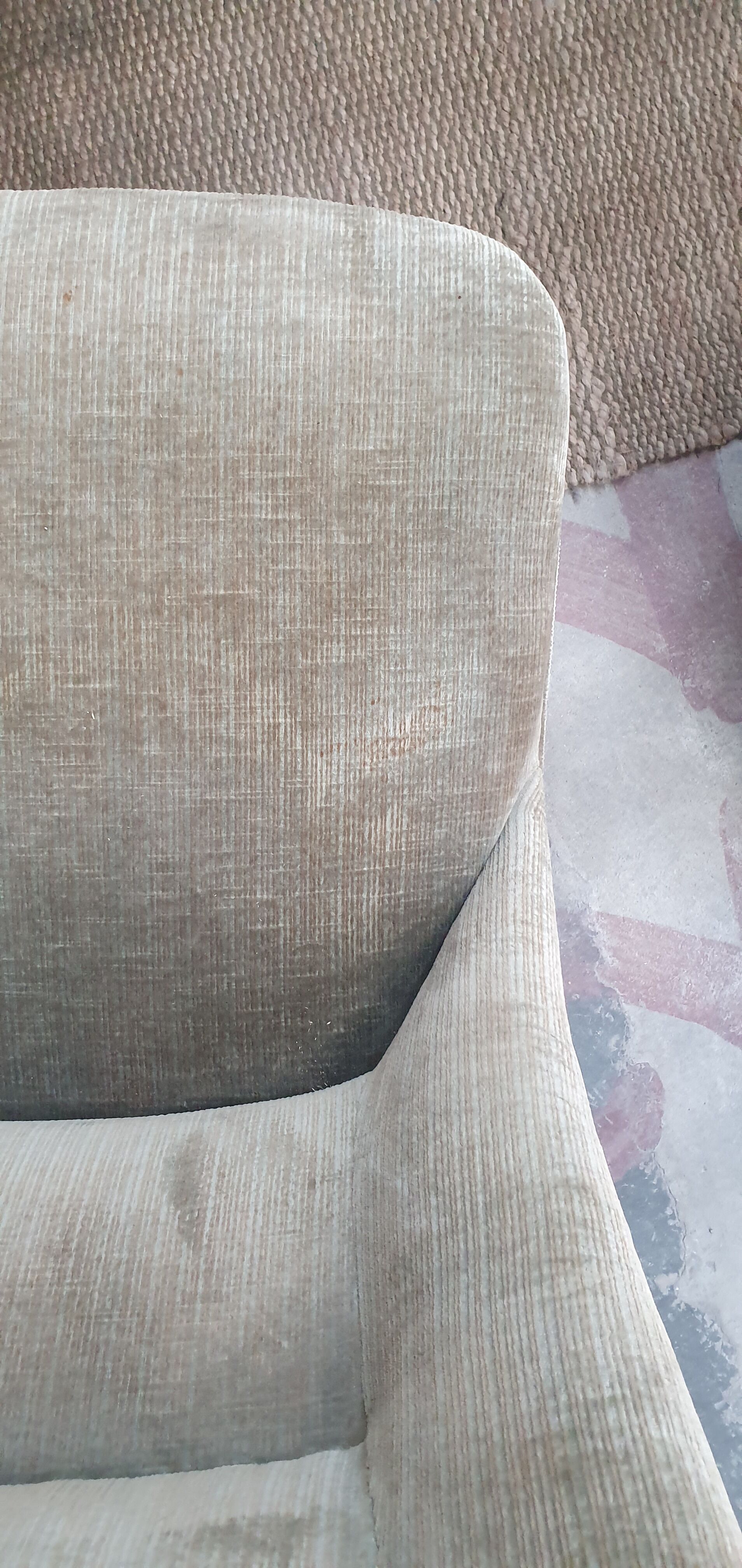 Paire de fauteuils velours anciens