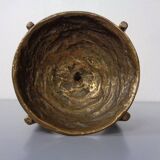 Brutalist Bronze Candleholder by Michael Harjes, 1960s