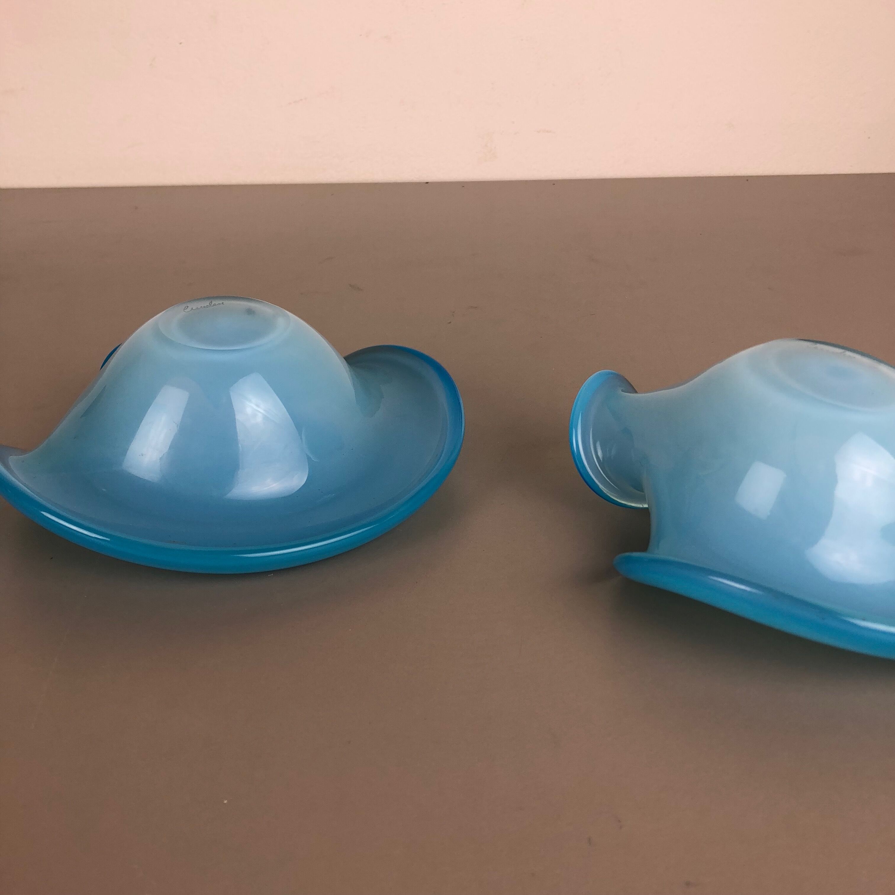 Murano glass shell bowl by Antonio da Ros Cenedese, 1960s