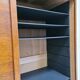 Renovated 1977 oak filing cabinet with double curtain