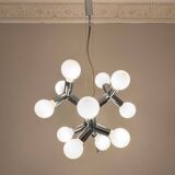 Space Age Atomic Chrome Chandelier by J.T. Kalmar, Germany, 1970