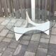 TZ75 round glass coffee table by Werner Blaser for 't Spectrum 1960s