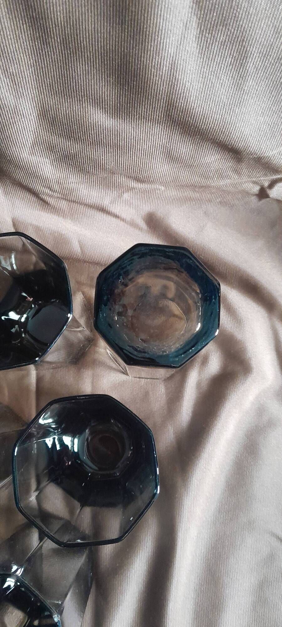 Set of 6 Arcoroc Luminarc Octime smoked black glasses