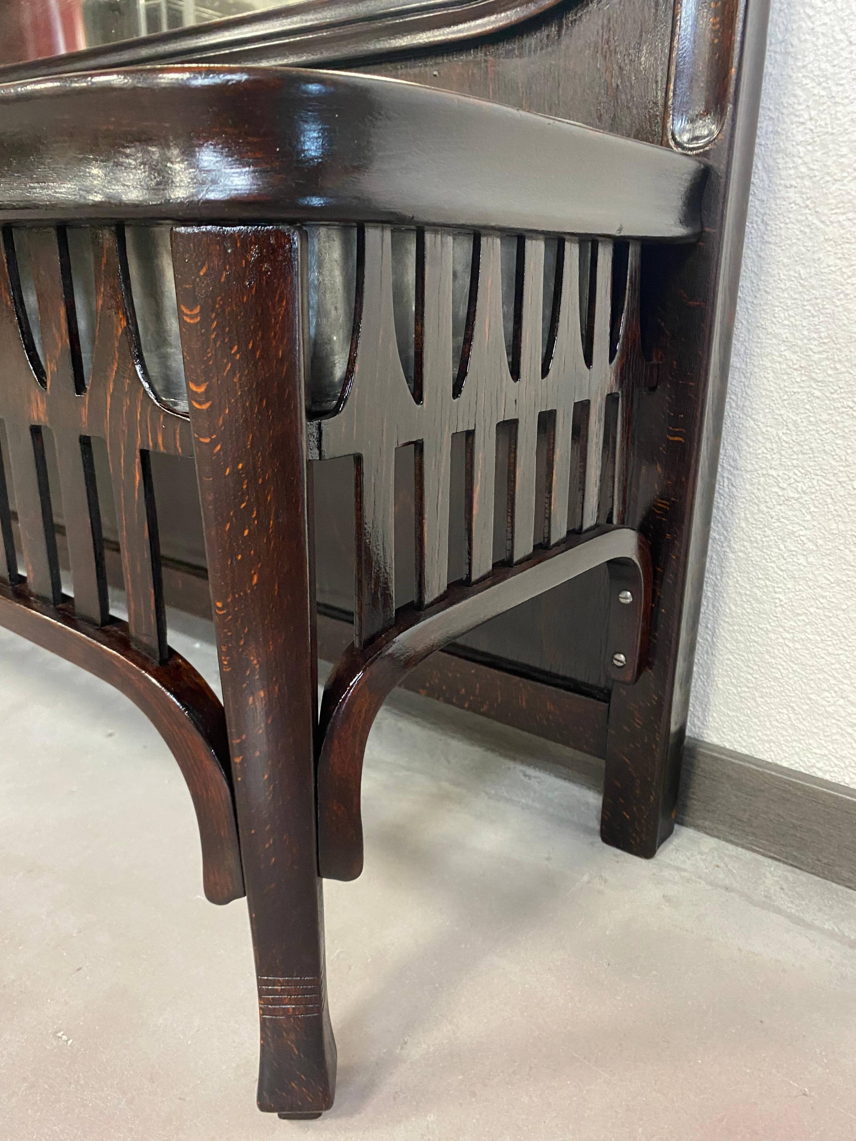 Secession Mirror No. 1149 by Koloman Moser for Jacob & Josef Kohn