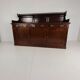 Early 20th-century English mahogany dresser / sideboard – brass campaign hardware