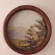 Tableaux miniatures huile sur papier paysage 1930