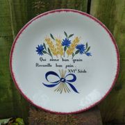 Old Gien flat plate with popular Maxime