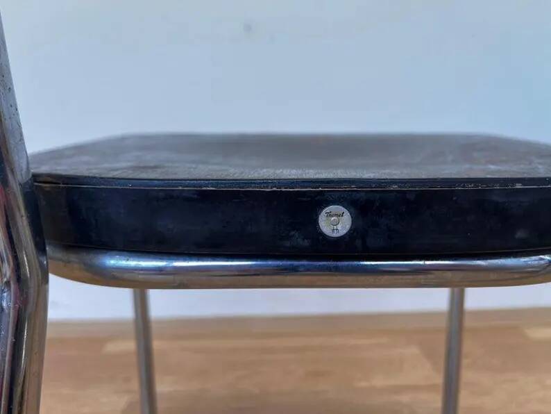Émile Guillot - Thonet - Model B257 chrome bauhaus chair