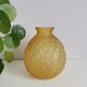 Vase boule en verre dépoli