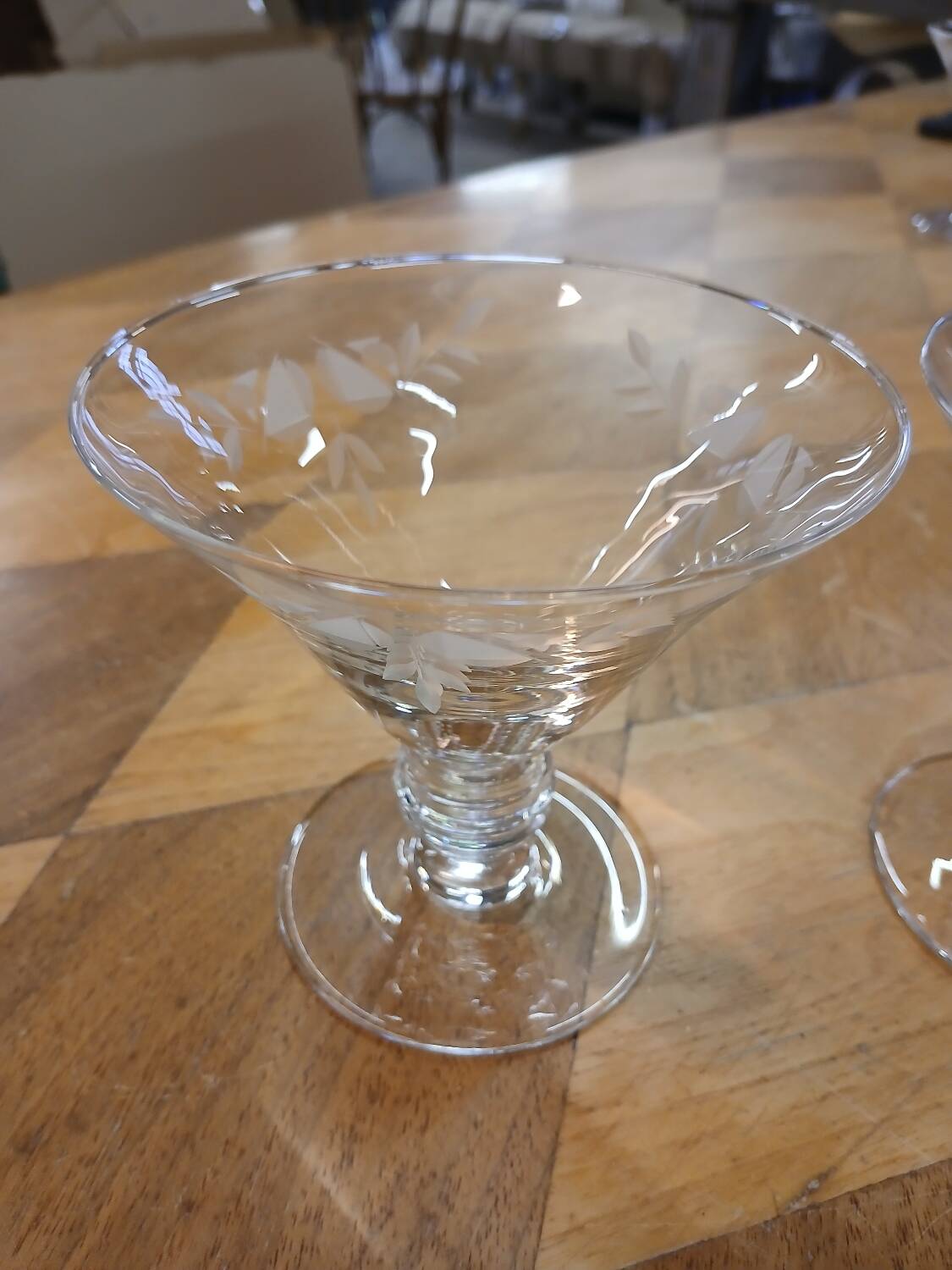 4 coupes à champagne anciens