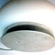 Art Deco table lamp, white glass with 4 superimposed rings, fir shape