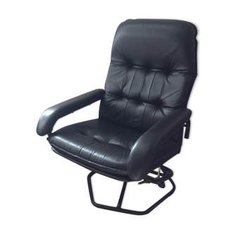 Unico relax armchair in leather from the 70s Made in Denmark