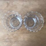 Lot de 2 vases en verre