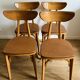 4 chaises « Banane » estampillées Luterma
