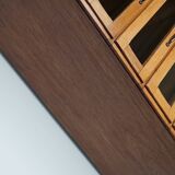 English Haberdashery Shop Cabinet with Glass Fronted Drawers, Circa 1930s