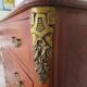 Commode Louis XVI-Bronze-Marqueterie par placage de bois en papillon-1930