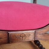 Dagobert curule armchair with chimera heads 19th century