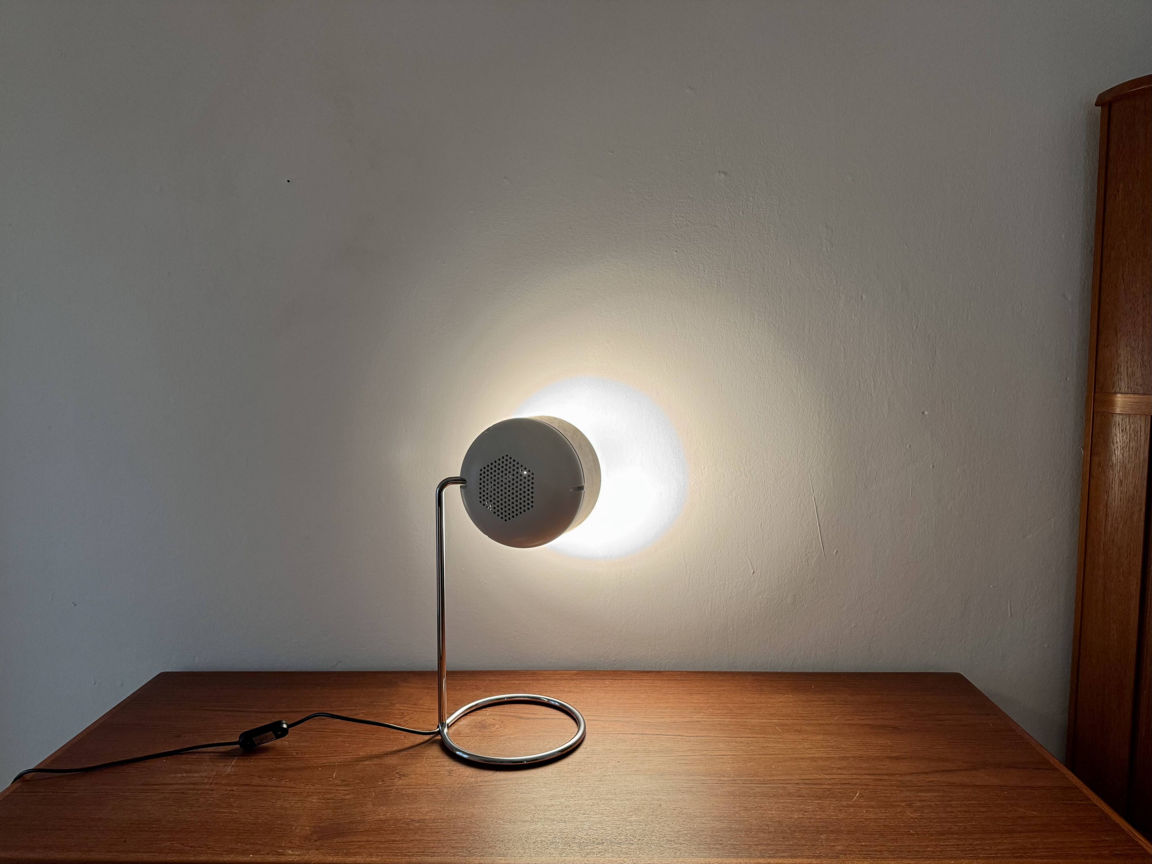1 of 2 Adjustable Space Age Spot Table Lamps by Arnold Berges for Staff