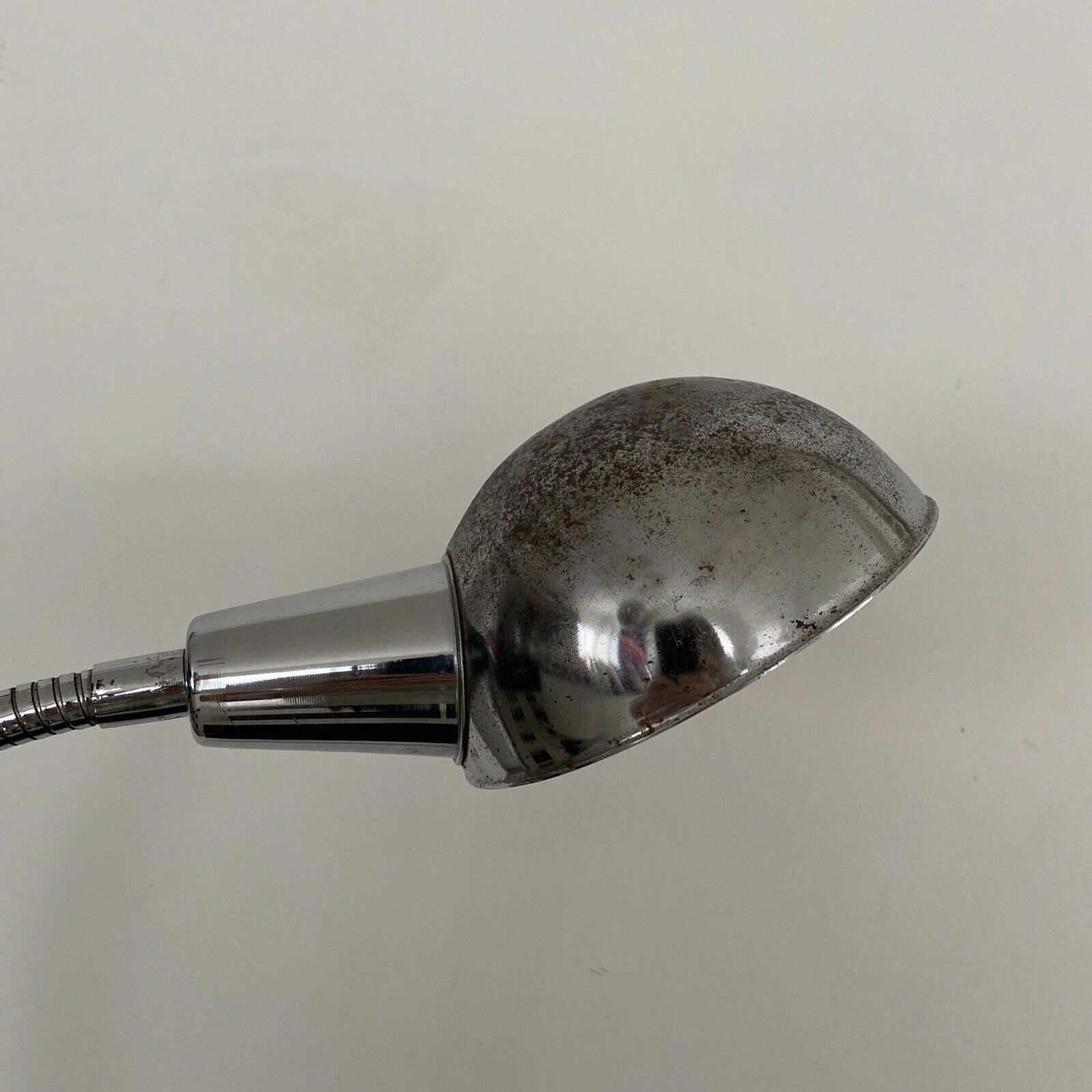 Workshop lamp with flexible arm vice attachment 50s