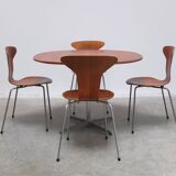 Teak 'Super-Circular' table by Piet Hein & Bruno Mathsson for Fritz Hansen, 1974