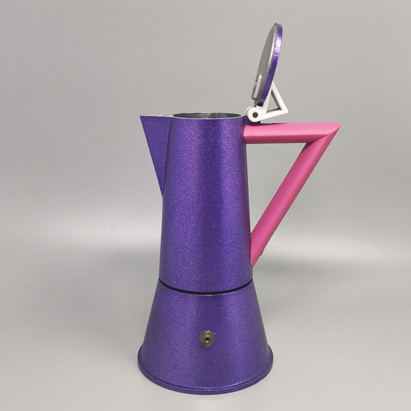 1980s Ettore Sottsass for Lagostina Espresso Maker "Accademia" Series. Made in Italy