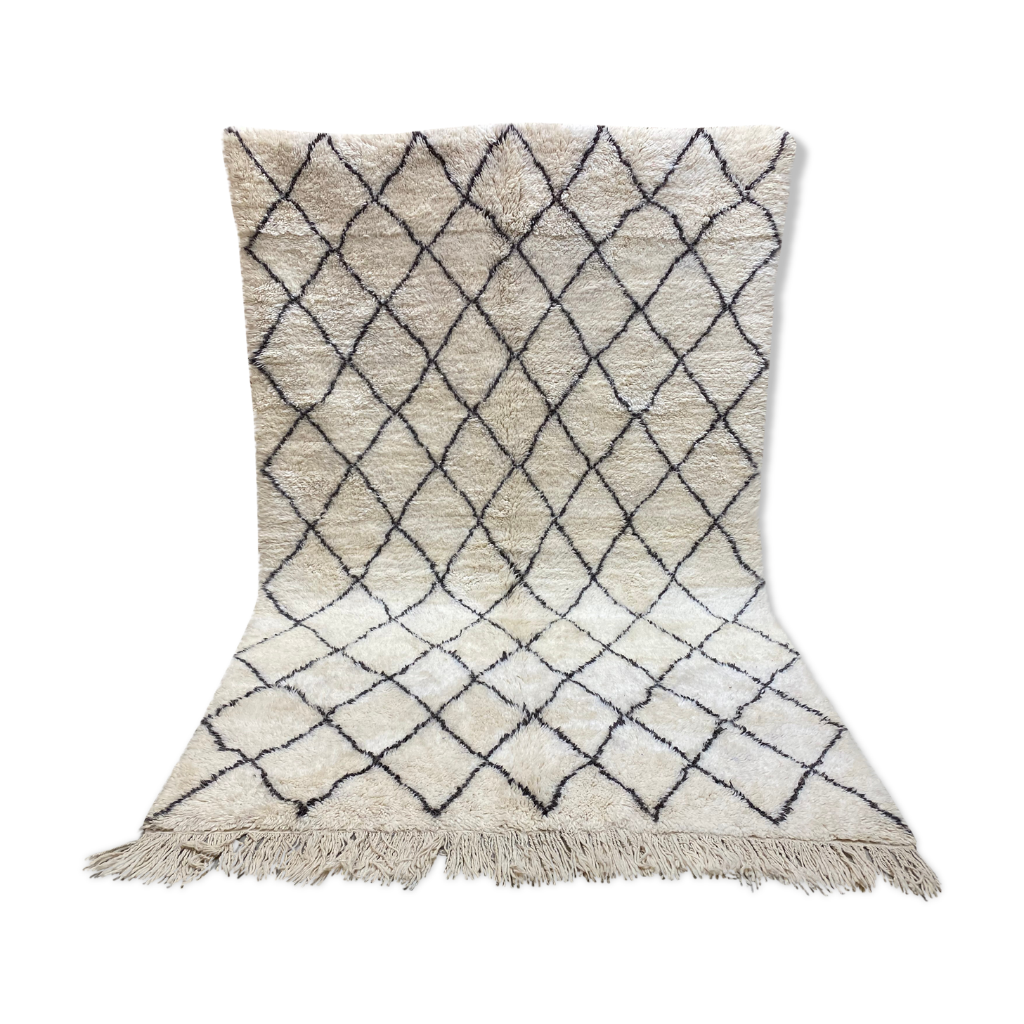 White/black laine laine carpet with tiles 310x190cm