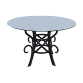 Round Table Tray Smoked Glass