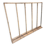 Industrial glass frame mirror