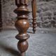 French antique round dining table in walnut, circa 1880–1900.
