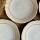 4 Limoges porcelain flat plates LEGRAND France