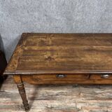 Large Louis Philippe period table or desk in solid wood circa 1830