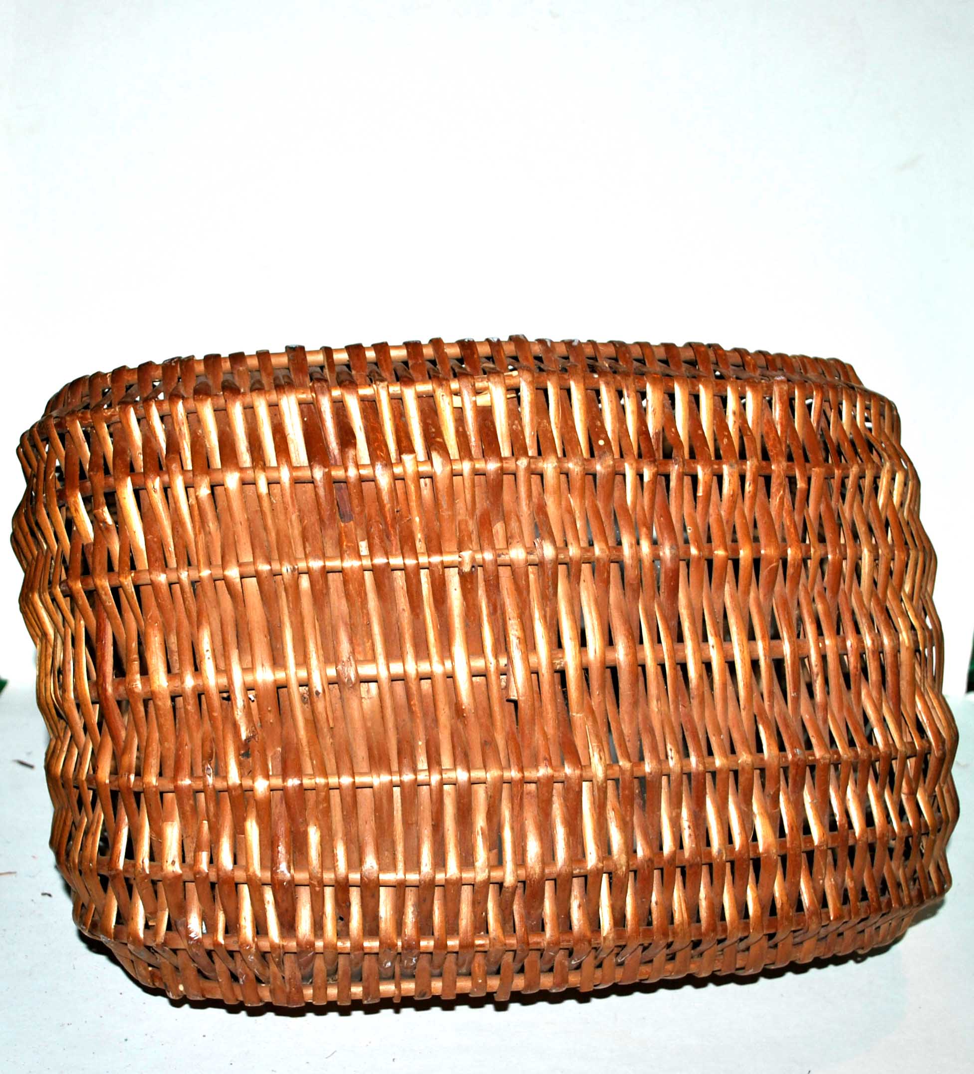 Vintage wicker gondola basket