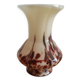 Vase Franz Welz art déco opaline marbrée