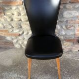 Black skai chair