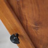 Art deco walnut bedside table
